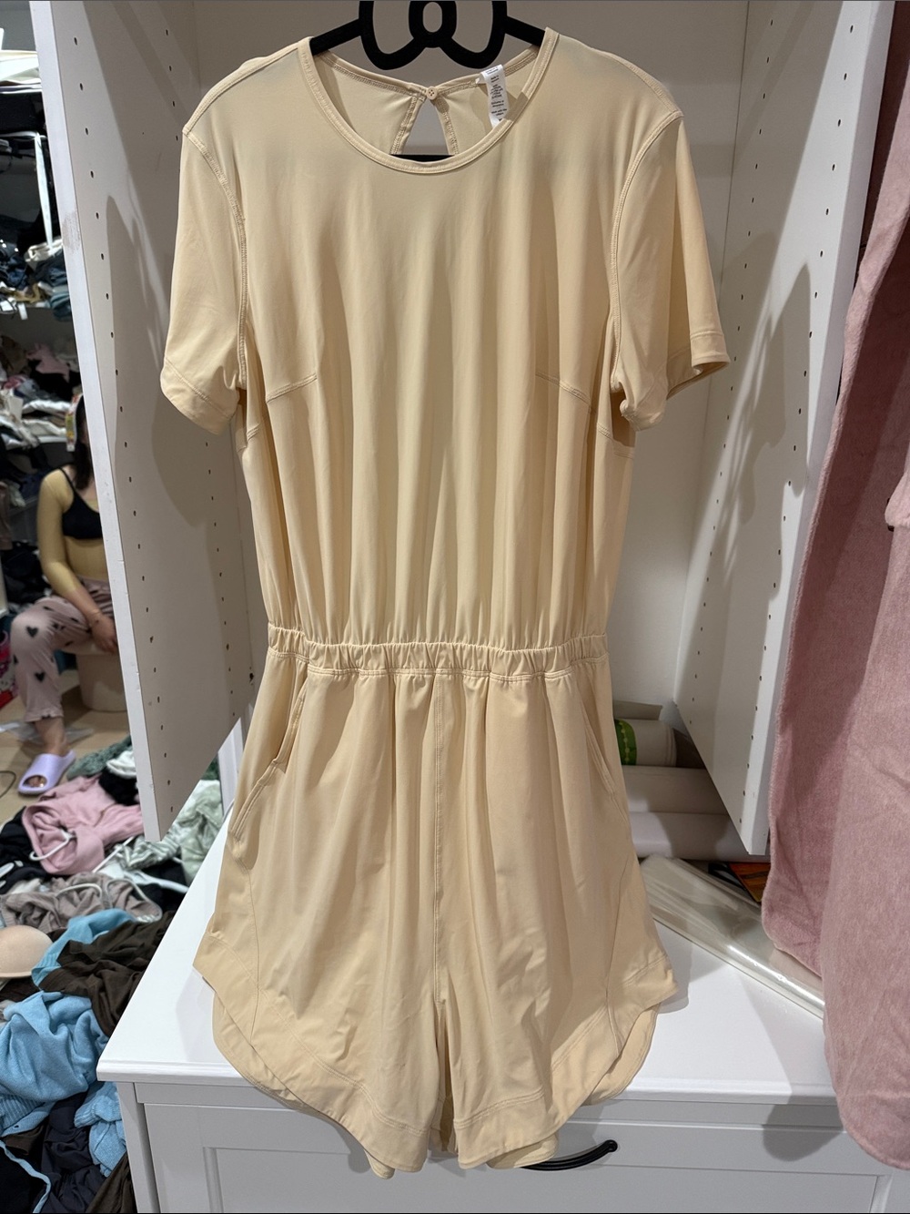 lululemon athletica Cream Short-Sleeve Kids One-Piece Romper